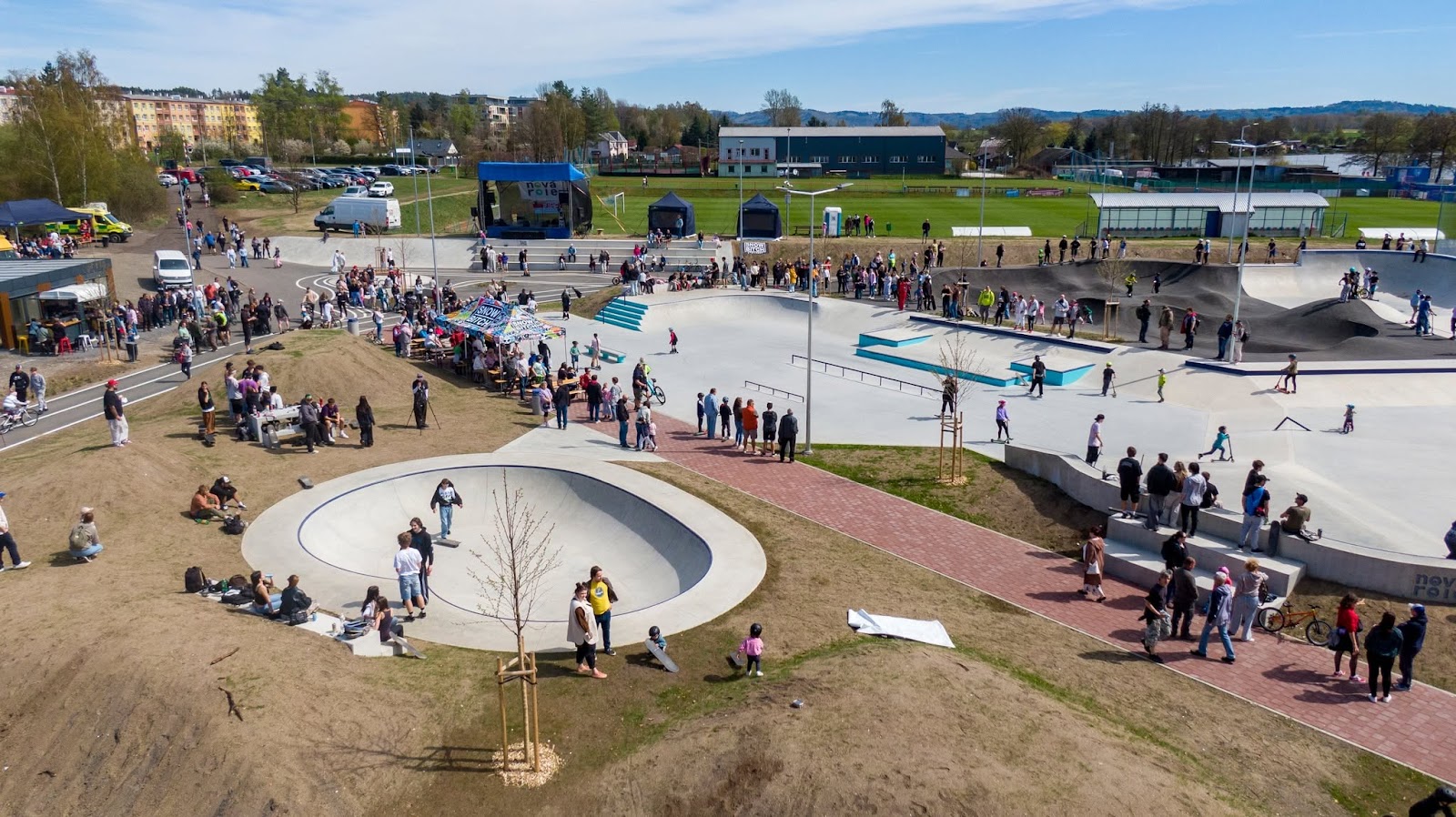 Nová Role - volnočasový areál se skateparkem